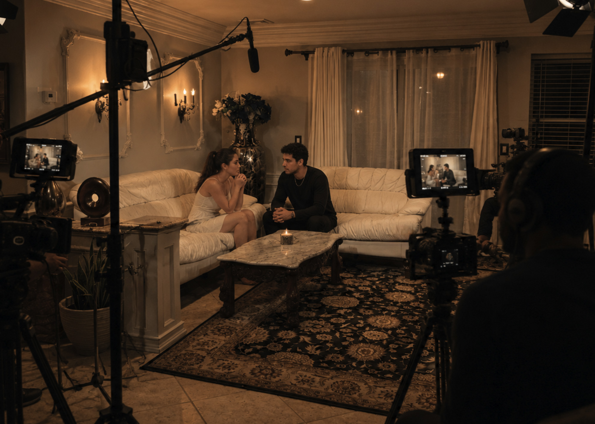Filming setup angle one